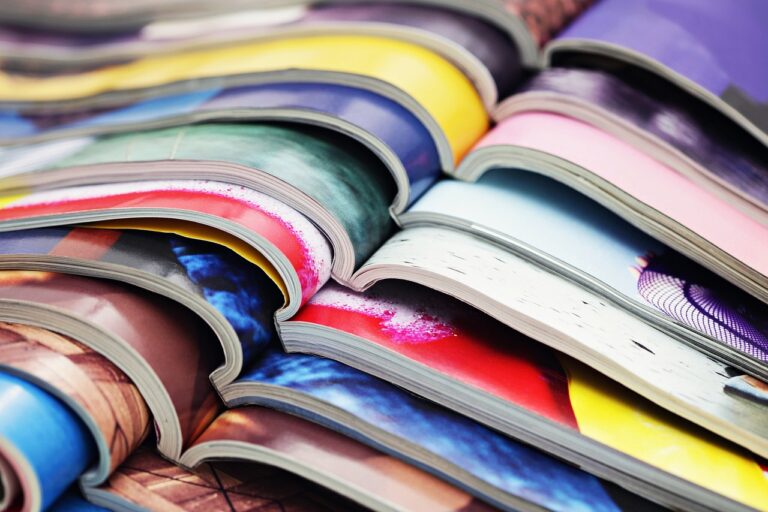 Een magazine of tijdschrift kan je geheel zelf ontwerpen
